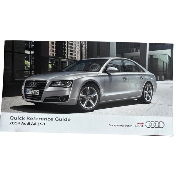 2014 Audi A8 S8 Owners Manual Set With MMI Navigation Plus & Quick Reference Gui - Picture 4 of 6